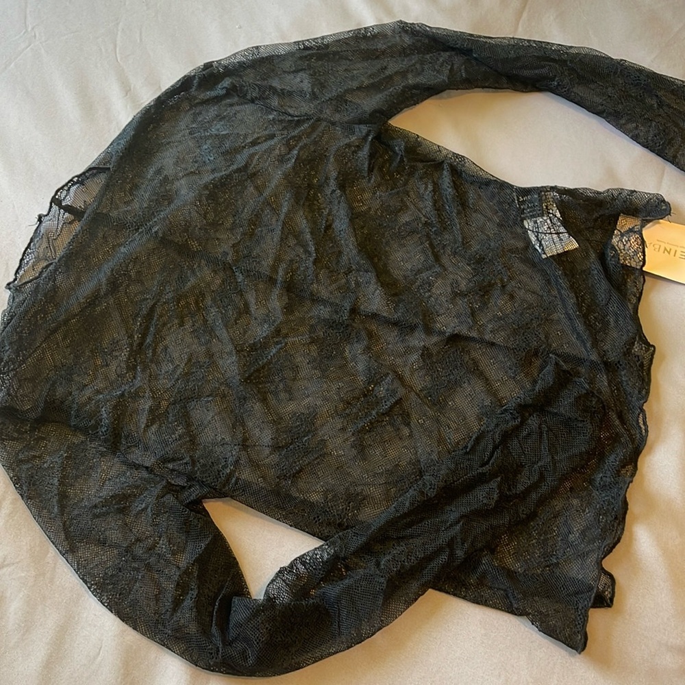 NWT SHEIN BAE BLACK LACE TOP